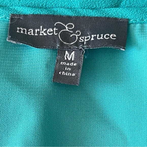 Market and Spruce Green Sleeveless Dress size medium Stitchfix - Picture 3 of 7